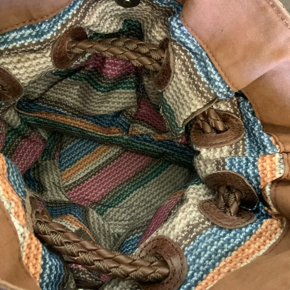 LIKE NEW! The Sak Patchwork Brown Leather Hobo Bag - Picture 10 of 13